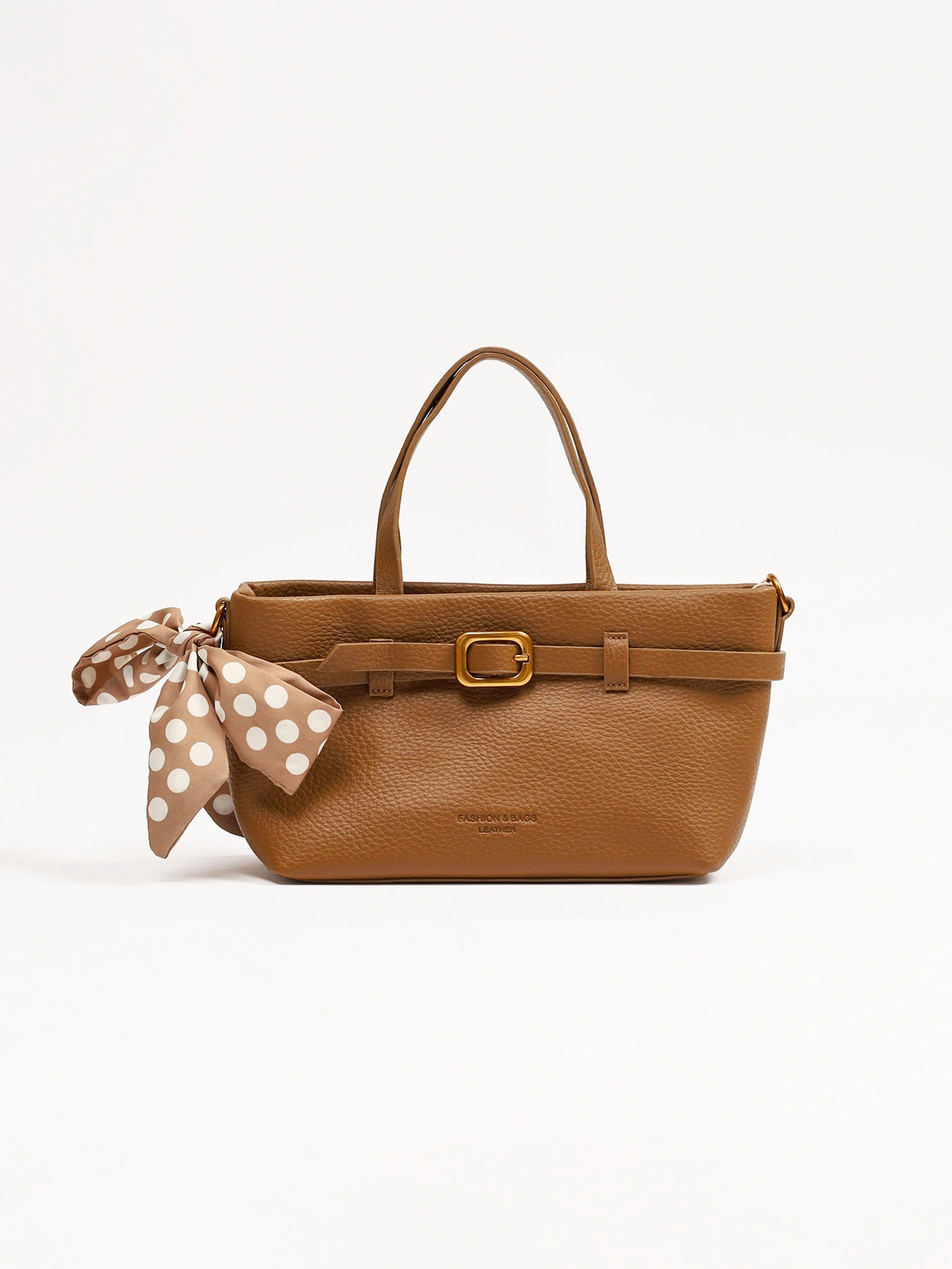 Сумка-тоут с декоративным платком и ремешком с пряжкой в ассортименте